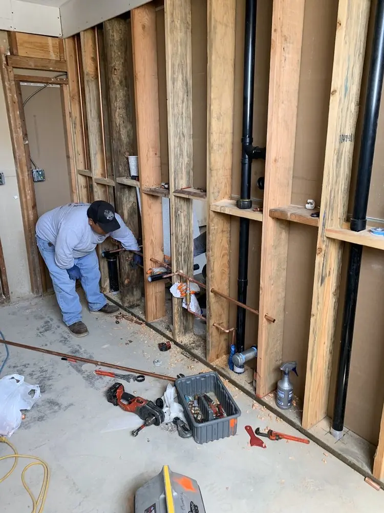 Commercial rough-in plumbing for Water Heater Replacement in Jersey Village